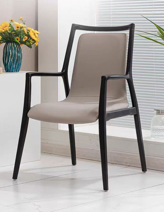 North American Ash Wood Mantis Chair | Nordic Solid Wood Arm Dining Chair Modern High-End Chair for Home, Hotel & Mahjong Use