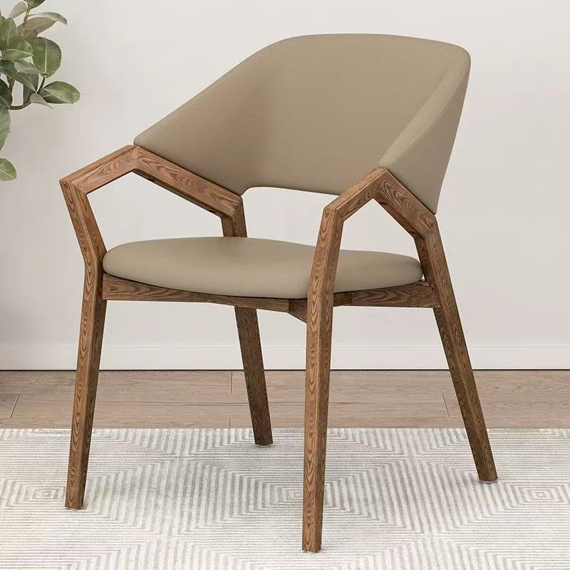Nordic Solid Wood Dining Chair, Light Luxury Italian Style, Suitable For Hotel, Restaurant, Home Study And Office
