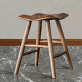 Wabi-Sabi Style Solid Wood Stool, Dining Stool, Dressing Stool, Shoe Changing Stool, Designer Creative Stool, Homestay Makeup Stool, Bedside Stool