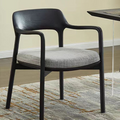 FAS Ash Solid Wood Dining Chair, Customizable Home Leisure Chair With Armrest